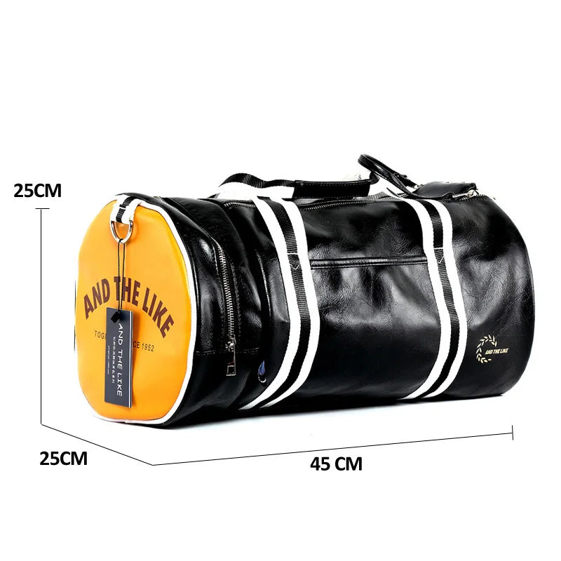 Sac de Sport PU Homme Vintage