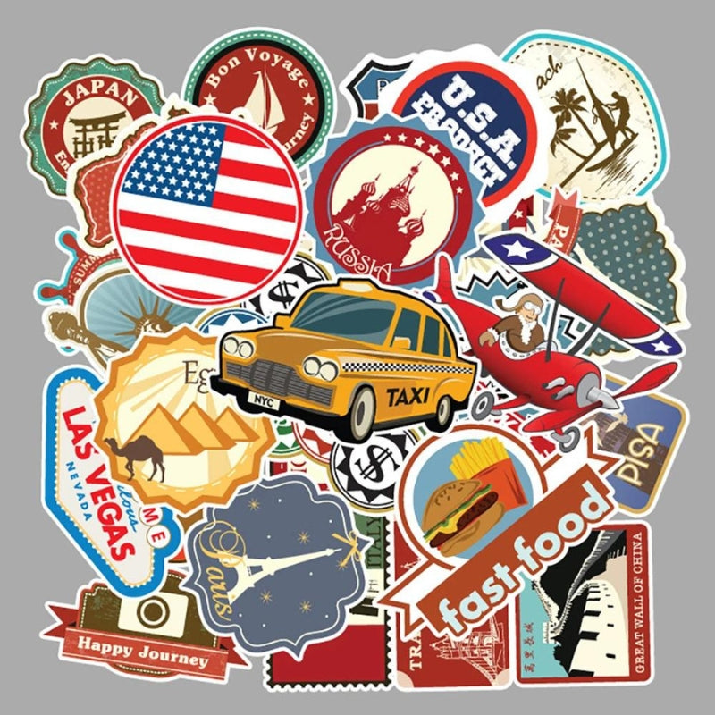 autocollant pour valise de voyage