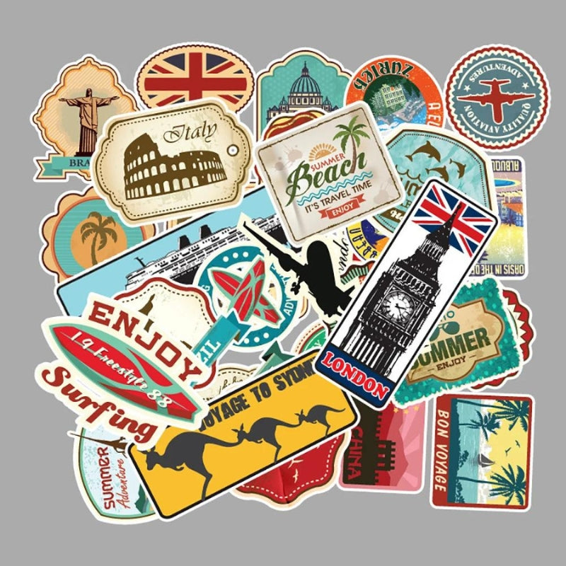 autocollant pour valise voyage