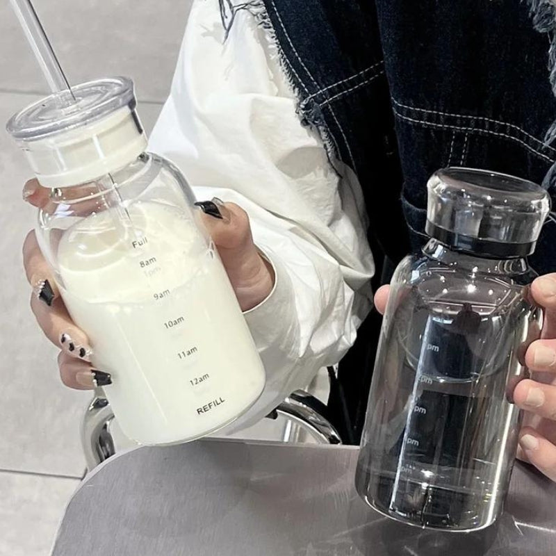 bouteille d'eau en verre