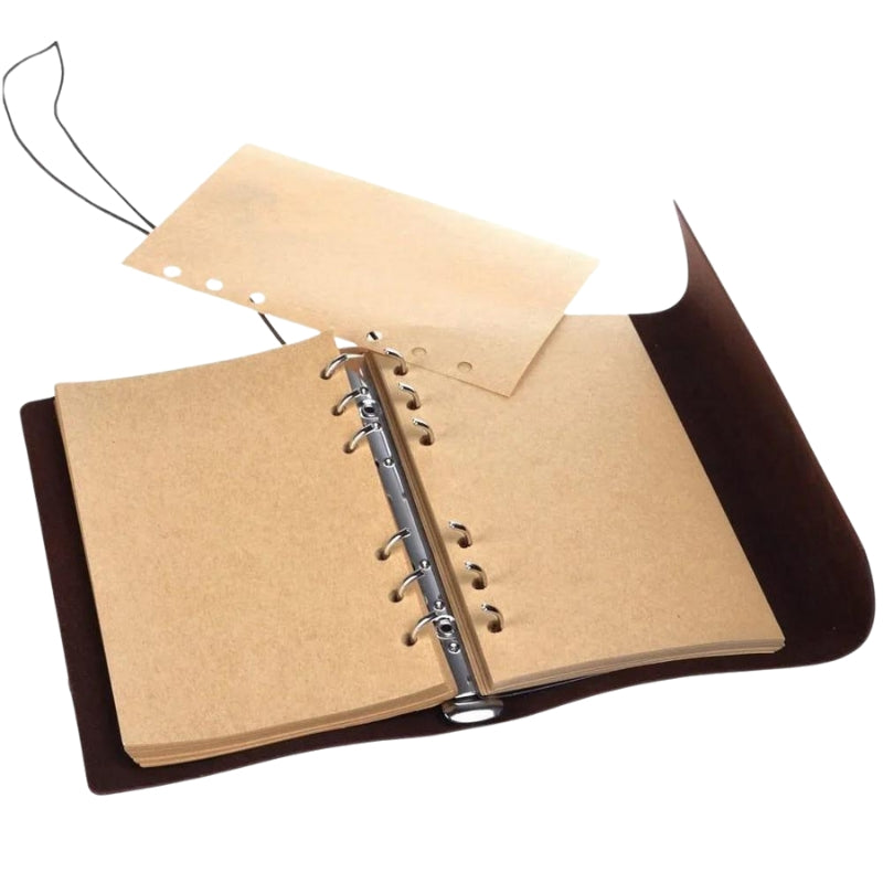 carnet cuir rechargeable