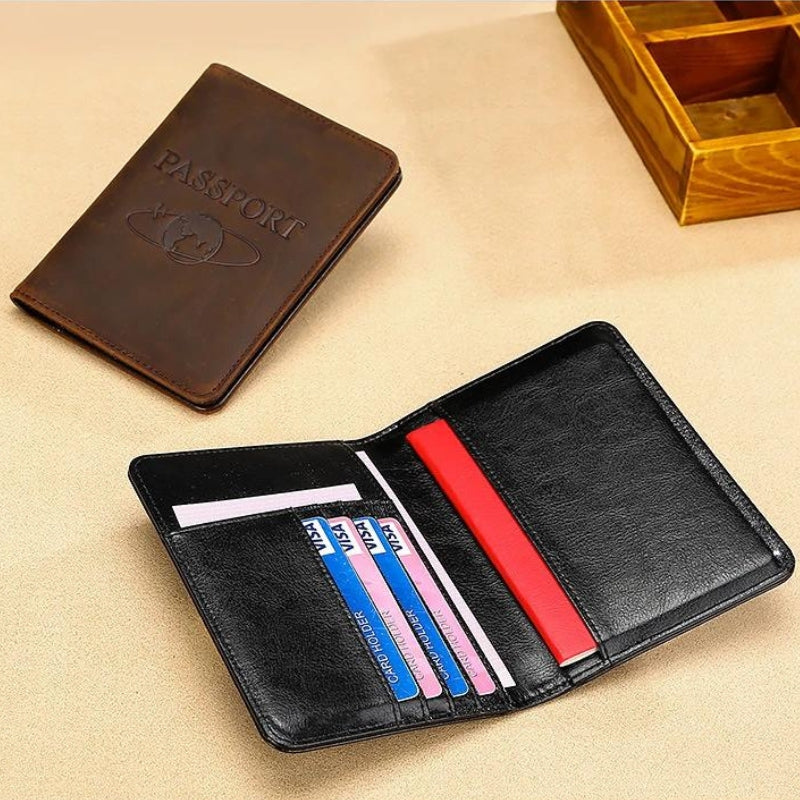 étui passeport cuir