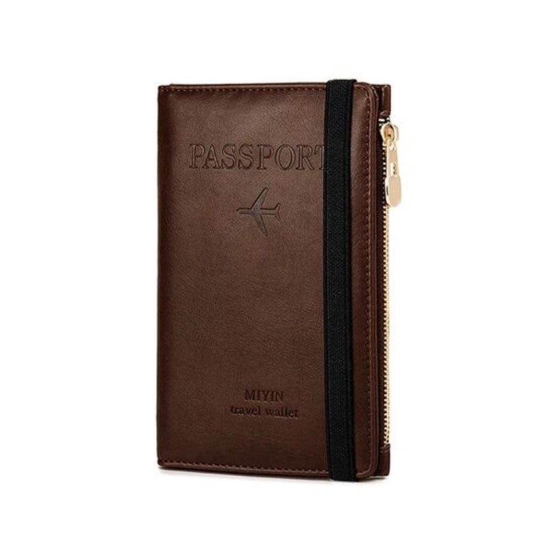 portefeuille passeport cuir