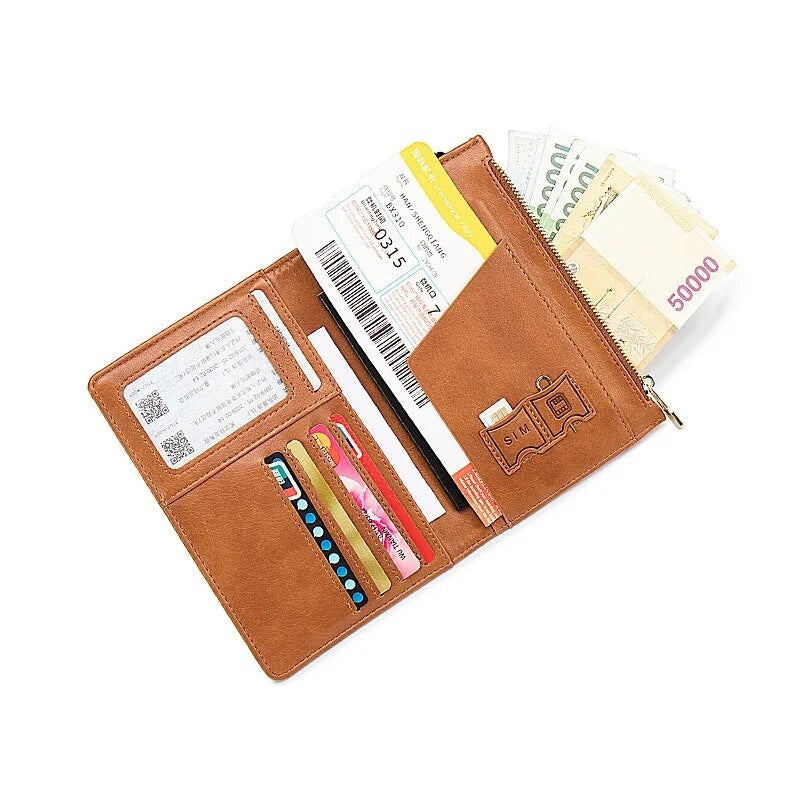 porte passeport en cuir