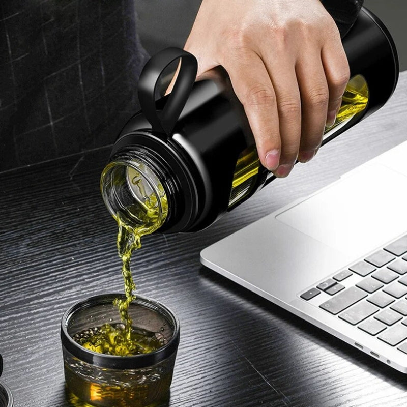gourde verre avec infuseur