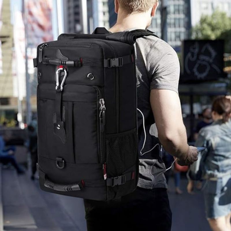 grand sac à dos de voyage noir