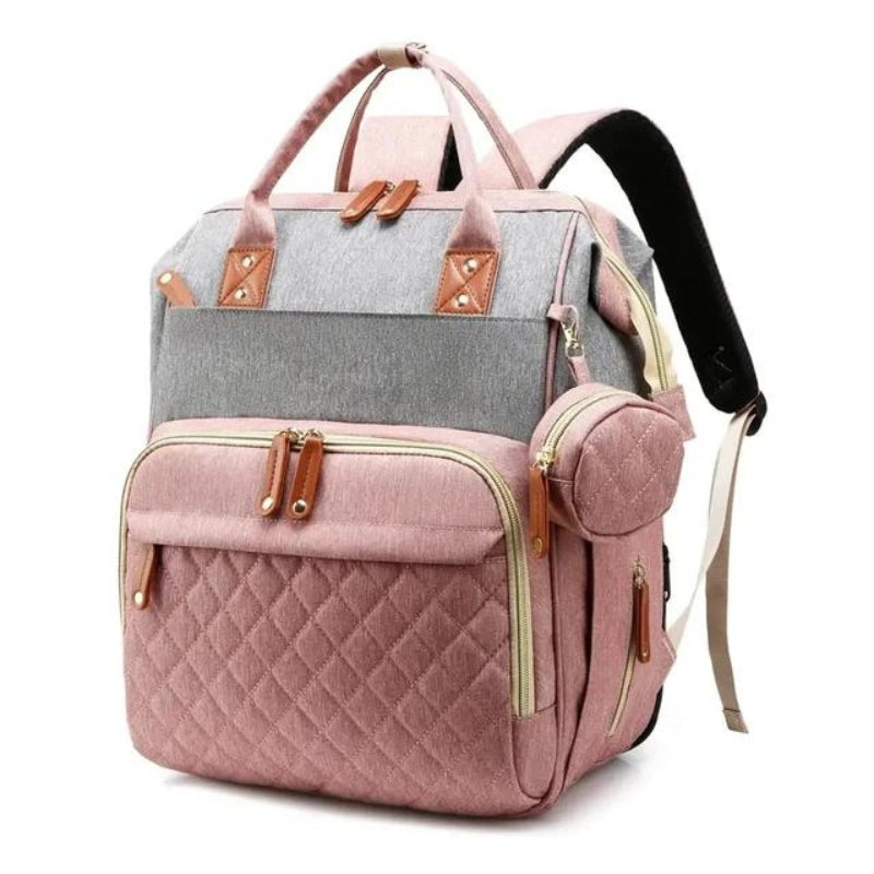 sac de rangement lit bebe - Rose