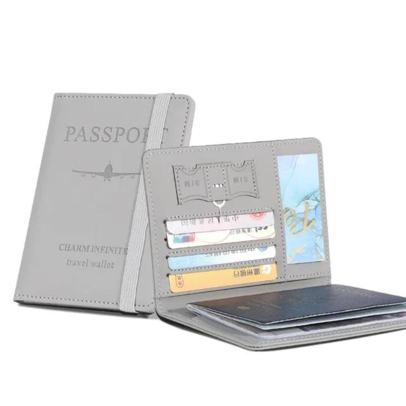 portefeuille anti rfid - Gris