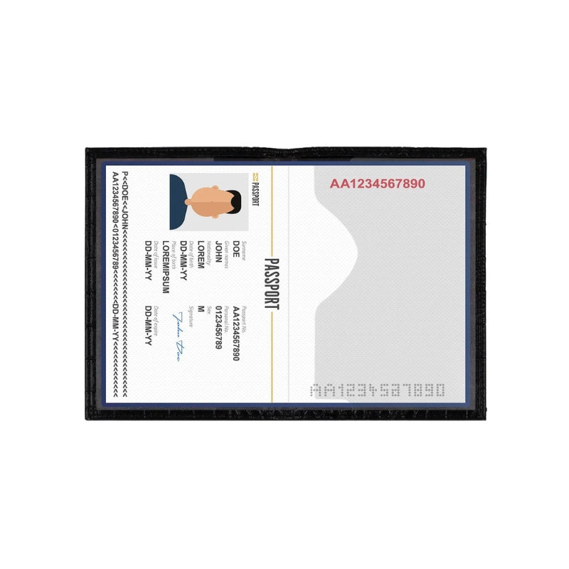 protège passeport en cuir luxe