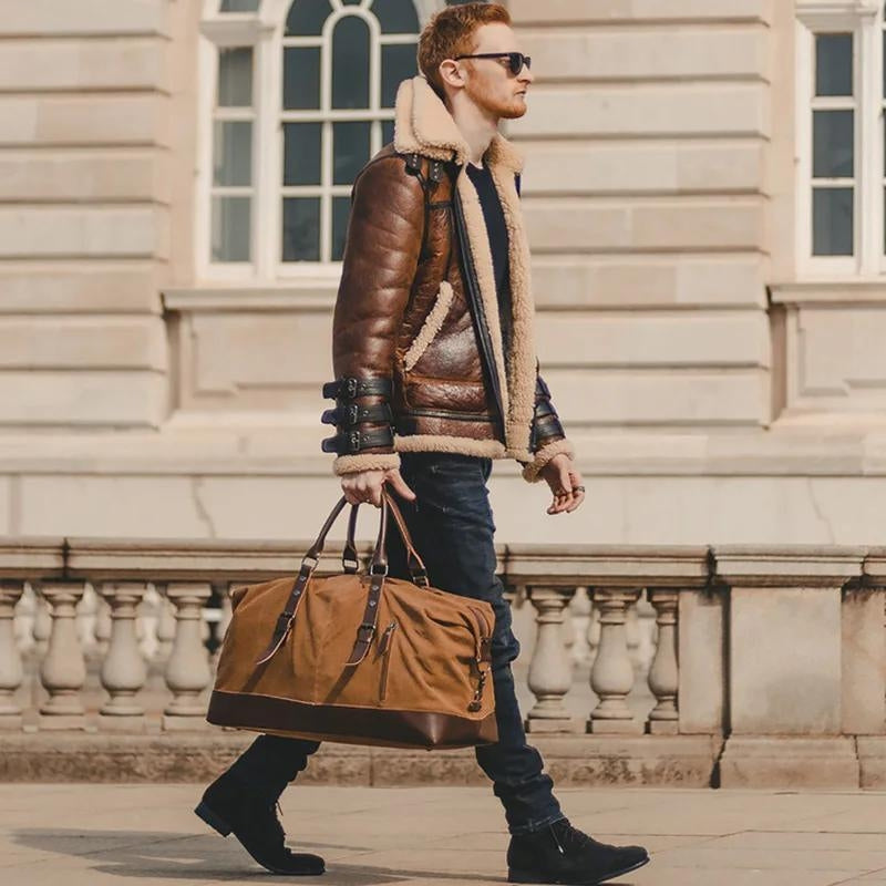 sac voyage toile enduite