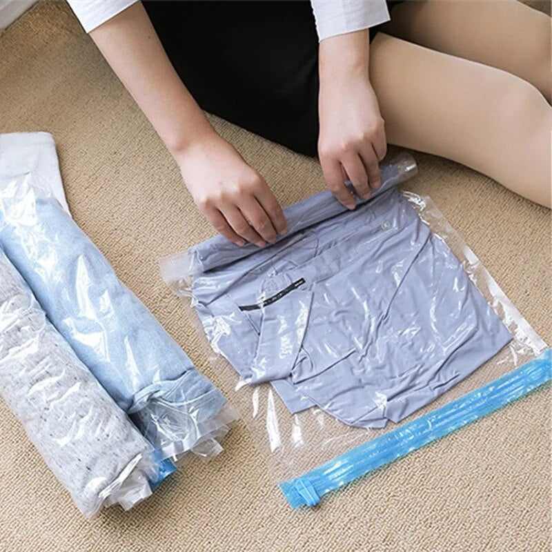 sac de compression voyage sans aspirateur