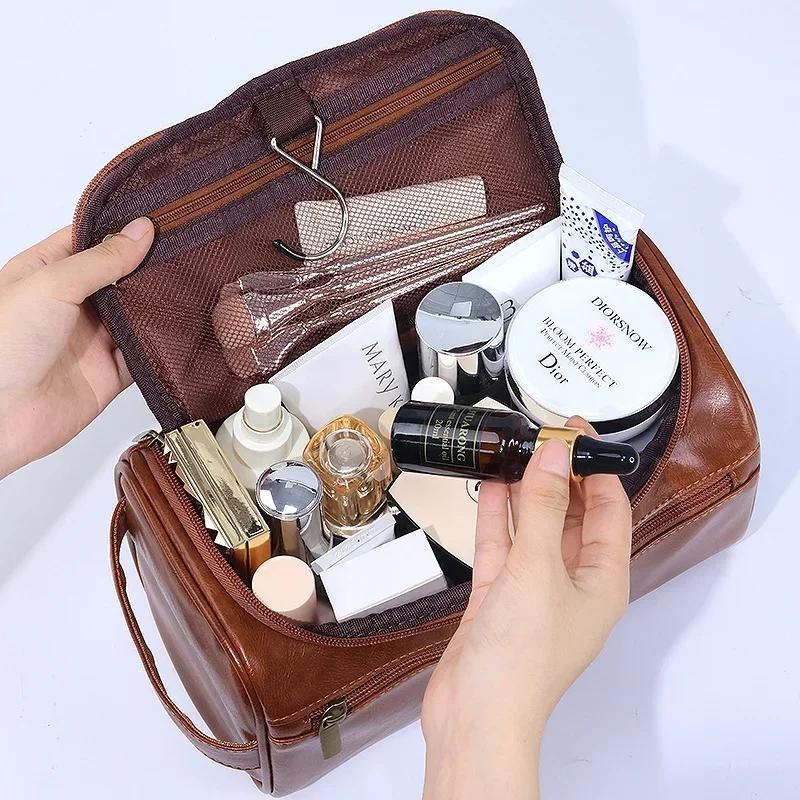 trousse de toilette homme en cuir