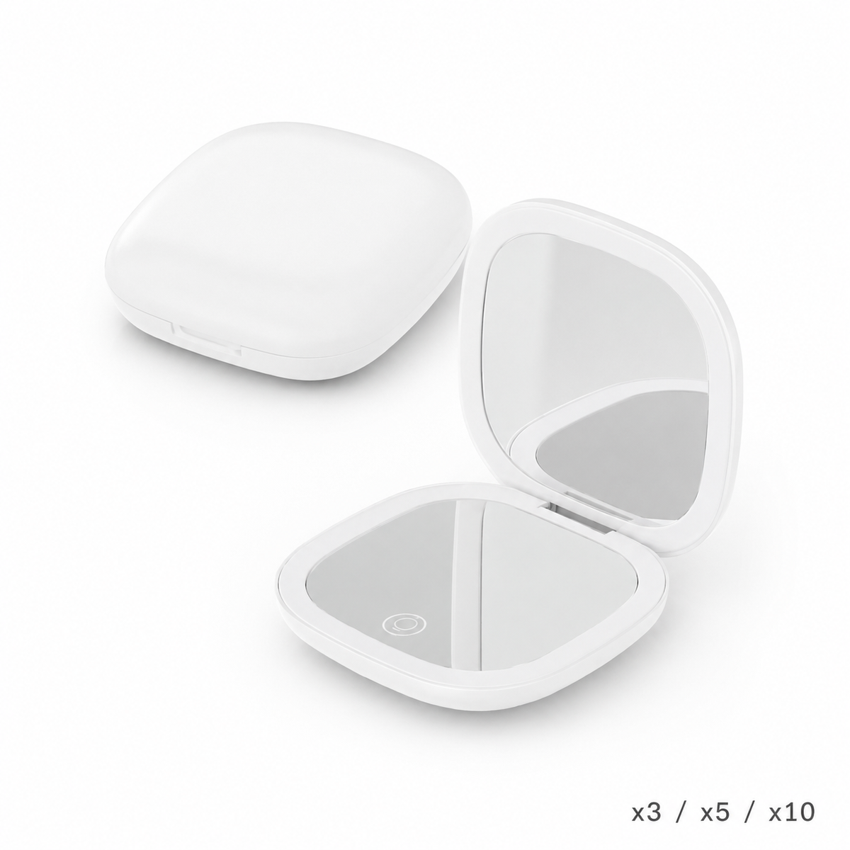 Miroir Grossissant De Poche Avec Led