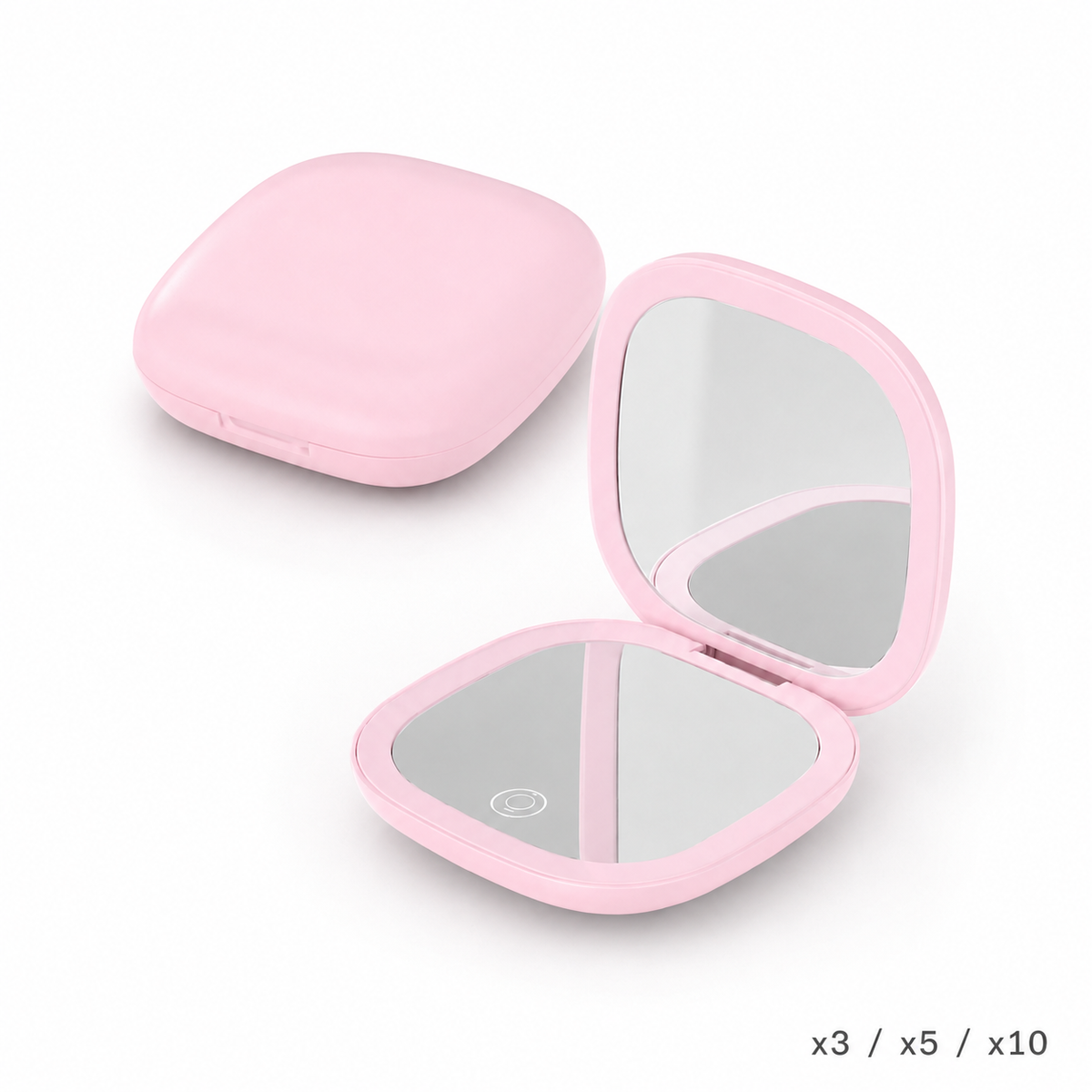 Miroir Grossissant De Poche Avec Led