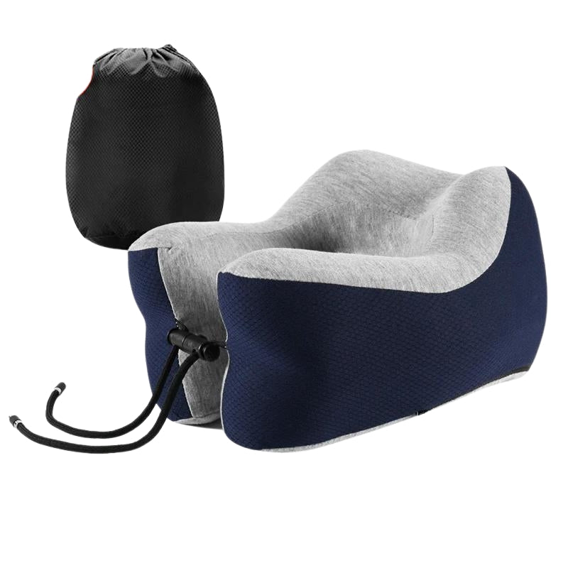 Coussin De Nuque Zouway - Motif Avion - Gris Foncé - 1 Pièce