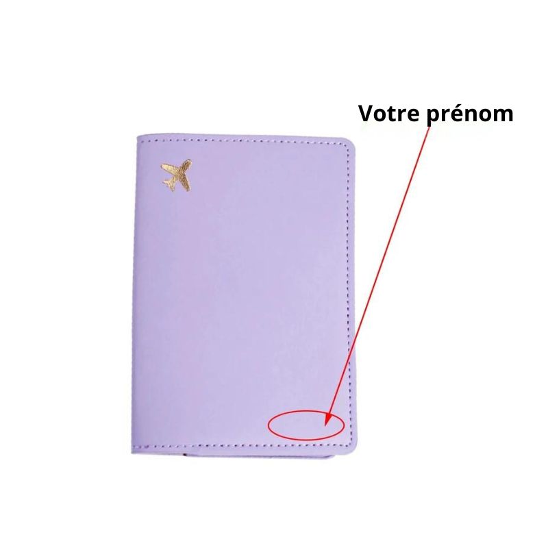 porte passeport personnalisé cuir