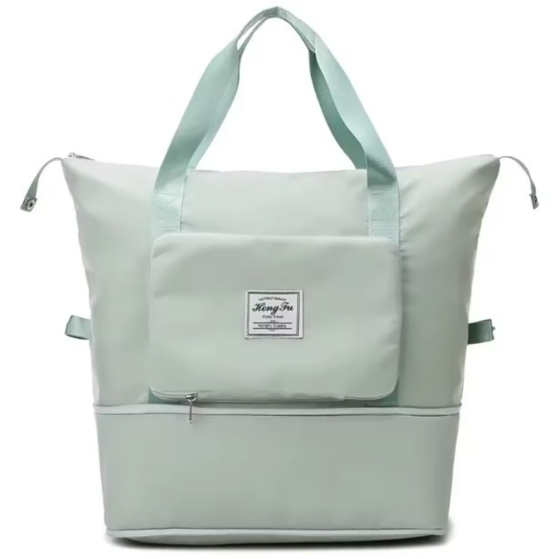 Grand Sac à Main Voyage Femme coloris vert menthe, vue de face