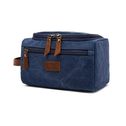 grande trousse de toilette pour homme - Bleu 