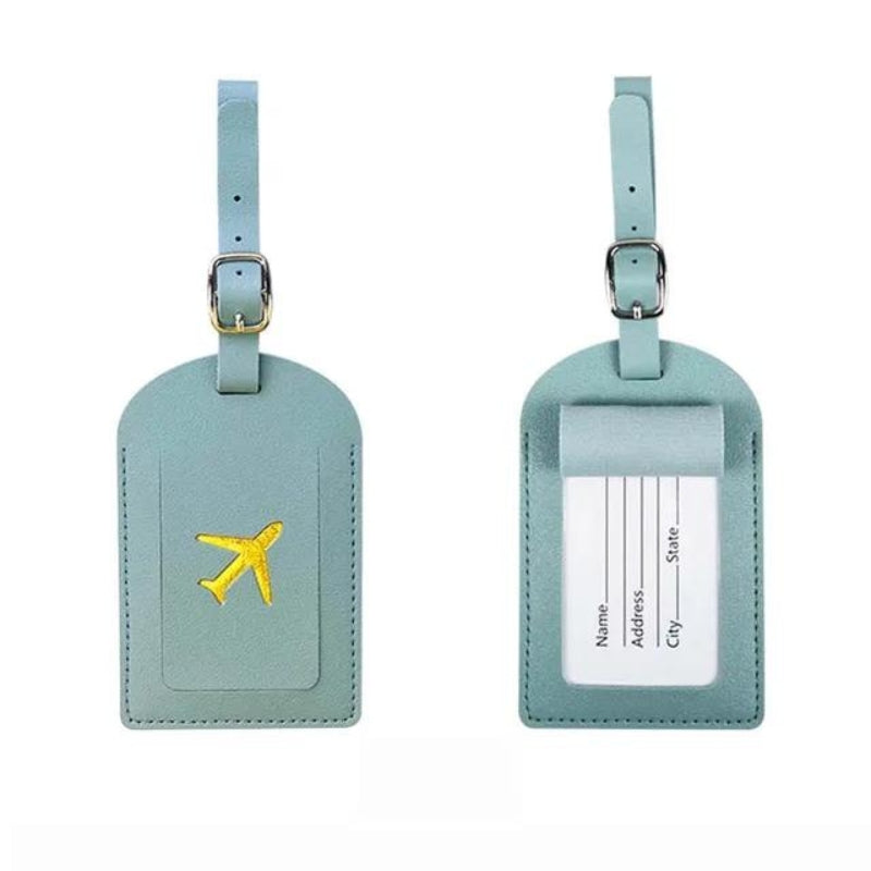 Porte étiquette bagage en cuir Porte étiquette bagage en cuir