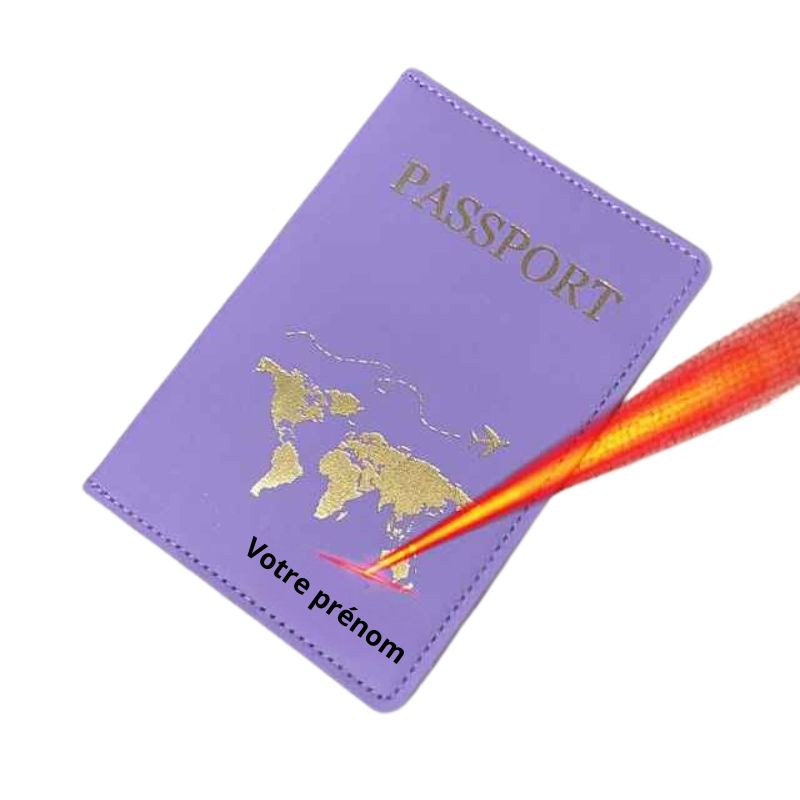 porte passeport homme personnalisé