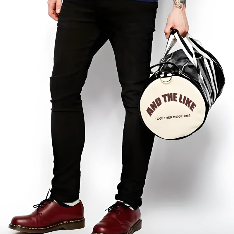Sac de Sport PU Homme Vintage