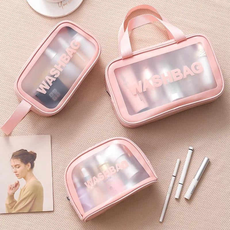 Trousses de Toilette Transparent Pvc Femmes Sac à cosmétiques Grand Capacité Tourneaux De Voyage Articles de toilette Organiser Puce Maquillage sac de lavage sac sac à main Accessoires de voyage Trousses de Toilette Transparent Pvc Femmes Sac à cosmétiques Grand Capacité Tourneaux De Voyage Articles de toilette Organiser Puce Maquillage sac de lavage sac sac à main Accessoires de voyage